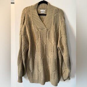 NATIVE YOUTH V-Neck Sweater - Sage